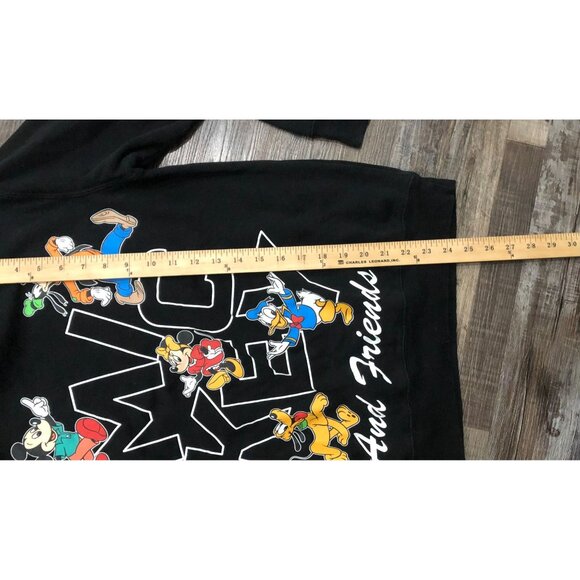 Disney Mickey and Friends Womens Medium Black Crewneck Sweatshirt Pullover - Picture 4 of 4